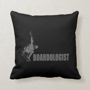 Funny Skateboarder Throw Pillow