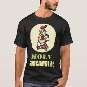 Funny Skateboarding Avocado Cool Skater Skateboard T-Shirt