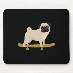 Funny Skateboarding Dog Puppy Co. Men Women Kids Mouse Pad