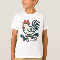 Funny Skateboarding Farm Chicken Personalized 