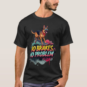 Funny Skateboarding  for German Shepherd Dog Owner T-Shirt