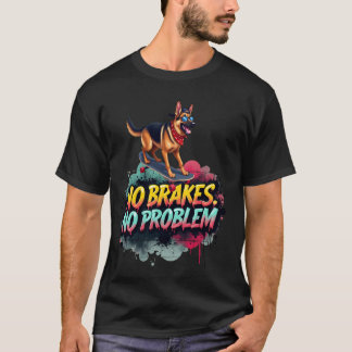 Funny Skateboarding for German Shepherd Dog Owner T-Shirt