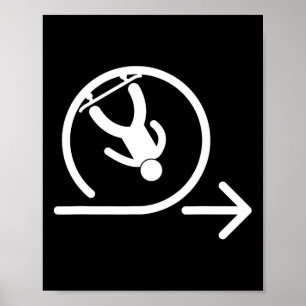 Funny Skateboarding Full Loop Skater Sports Kids B Poster