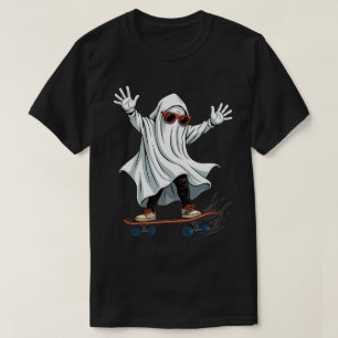Funny Skateboarding Ghost T-Shirt