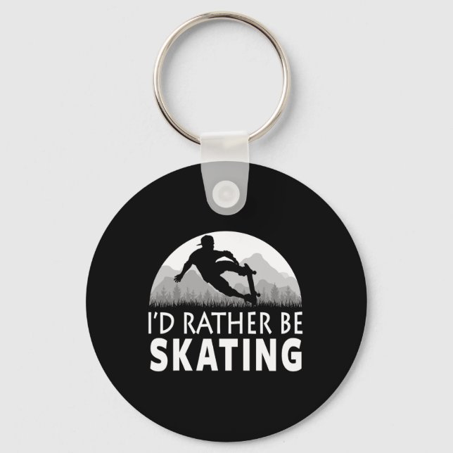 Funny Skating  Keychain (Front)
