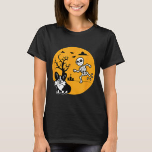 Funny Skeleton Bone Dog Lovers Shirt Halloween