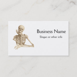 Funny Skeleton Business Card