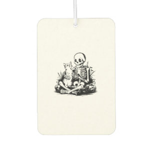 Funny Skeleton Cat Skull Kitty Cute Cat Goth Hallo Air Freshener