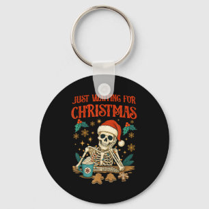 Funny Skeleton Christmas Keychain