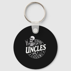 Funny Skeleton Cool Uncles Club New Uncle Men  Keychain