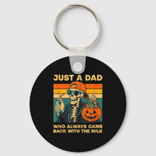 Funny Skeleton Dad Quote Retro Gift For Father’s D Keychain