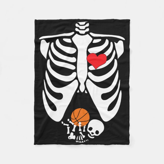 Funny Skeleton  Fleece Blanket (Front)