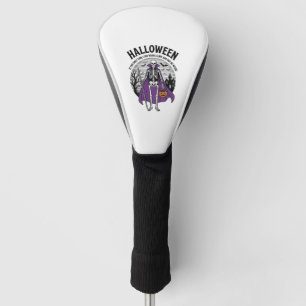 Funny Skeleton Halloween Cape Quote Vintage Design Golf Head Cover