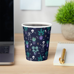 Funny Skeleton Halloween Hocus Pocus witches Paper Cups