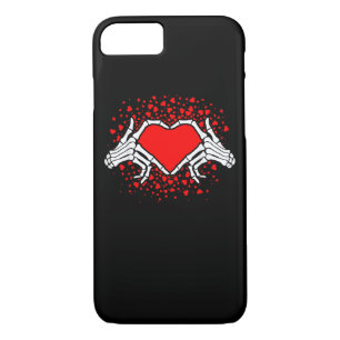 Funny Skeleton Hand Heart Valentines Day Case-Mate iPhone Case