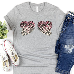 Funny Skeleton Hands Valentines Day T-Shirt