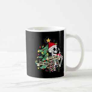 Funny Skeleton Hot Cocoa Sorta Merry Sorta Y Soky  Coffee Mug