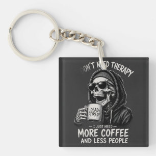 Funny Skeleton Humour Keychain