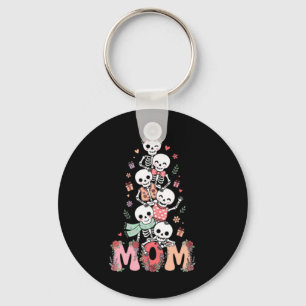 Funny Skeleton Mom Mama Mothers Day Keychain
