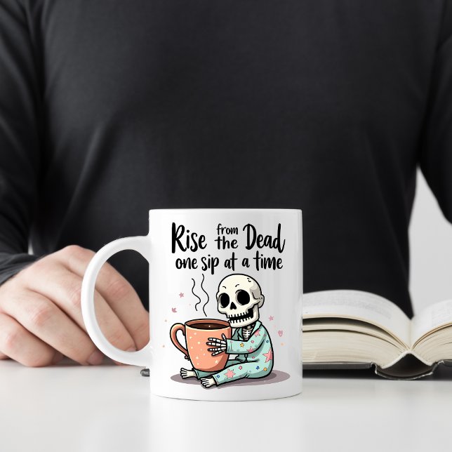 Funny Skeleton Morning Mug (Creator Uploaded)