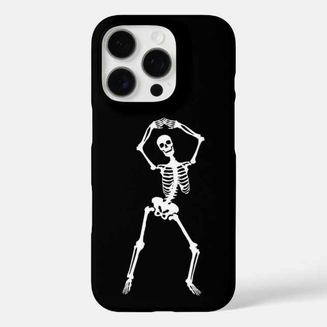 Funny Skeleton Phone Case - Quirky & Protective (Back)