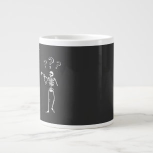 Funny Skeleton Pun Can You Give Me a Hand Large Coffee Mug