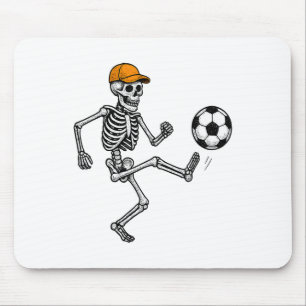 Funny Skeleton Soccer Ll Halloween Costume  Mouse Pad