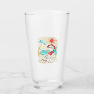 Funny Skeleton Summer Glass