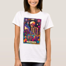 Funny Skeleton The Reader Tarot
