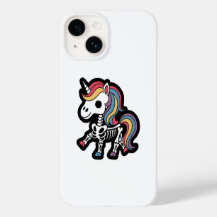 Funny Skeleton Unicorn Lovers Spooky Halloween Case-Mate iPhone 14 Case