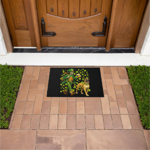 Funny Skeleton Walking Great Dane Gothic Dog Lover Doormat