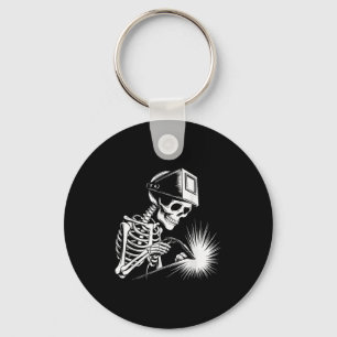 Funny Skeleton Welding Lovers Spooky Halloween Wel Keychain