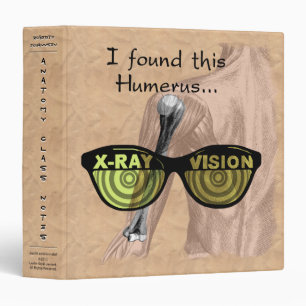 Funny Skeletons Anatomy Class Personalized Binder