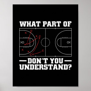 Funny Sketll Coach For Men Women Tactic Diagram Bo Poster