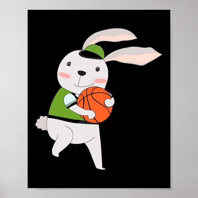 Funny Sketll Easter Boys Men Ll Bunny Sketll  Poster (Front)