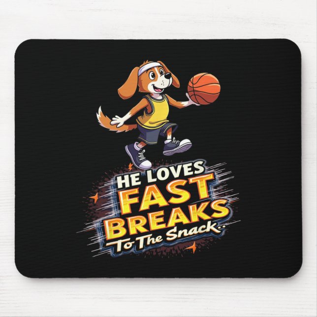 Funny Sketll Gift For Beagle Dog Lovers  Mouse Pad (Front)