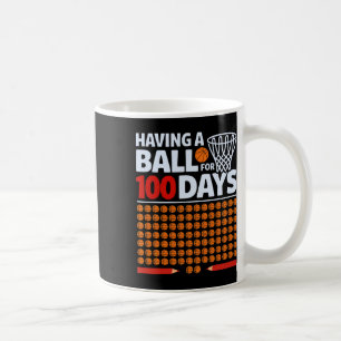 Funny Sketll Having A Ll For 100 Day Of School Tea Coffee Mug