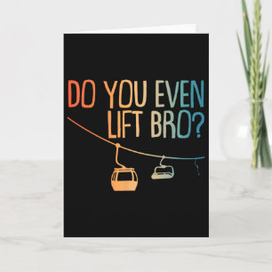 Funny Ski Art For Men Women Winter Sport Skiing Sn Card