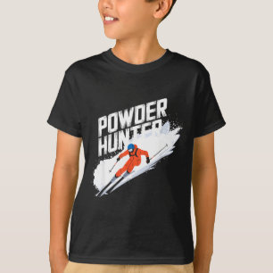 Funny ski powder hunter alpine skier T-Shirt