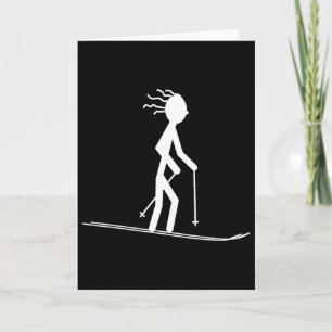 Funny Ski Shirts Skiing Shirts Snow Ski T Shirt Card