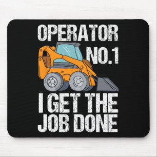 Funny Skid Steer Daddy Funny Fathers Day Gift Mouse Pad