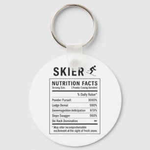 Funny Skier _4 Keychain