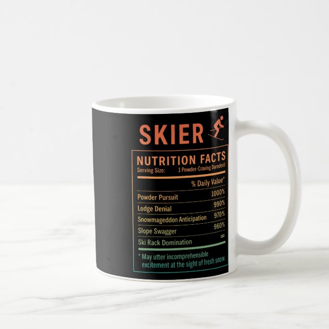 Funny Skier _6  Coffee Mug (Right)