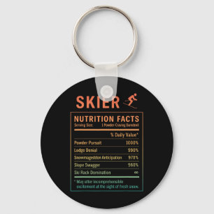 Funny Skier _6 Keychain
