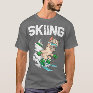 Funny Skiing Art For Men Women Ski Freestyle Skier T-Shirt