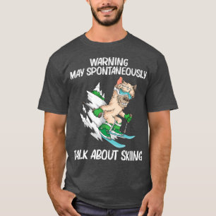 Funny Skiing Art For Men Women Ski Freestyle Skier T-Shirt