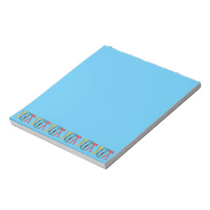 Funny Skiing Colourful Ski Skier  Notepad