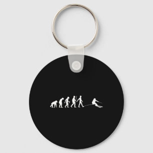 Funny Skiing Design For Men Women Downhill Ski Lov Keychain