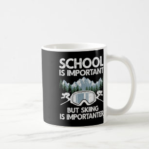 Funny Skiing Design For Men Women Skier Ski Skiing Coffee Mug