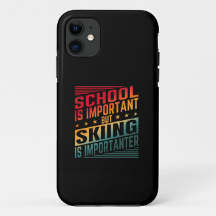 Funny Skiing Quotes Typography iPhone 11 Case